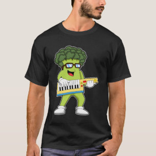 Vegan Broccoli op Muziek met Guitar T-shirt