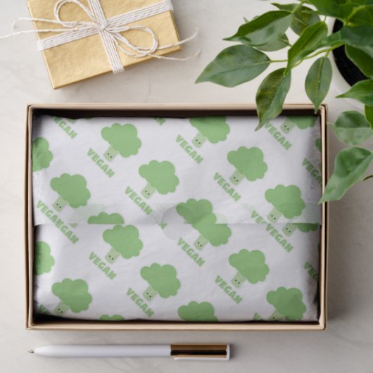 Vegan Broccoli Tissuepapier (Geschenk)