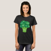 Vegan Brocolli Snijdt Slagers Diagram T-shirt (Voorkant volledig)