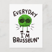 Vegan Brussels Sprouts Briefkaart (Voorkant)