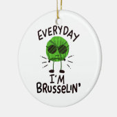 Vegan Brussels Sprouts Keramisch Ornament (Links)