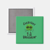 Vegan Brussels Sprouts Magneet (Voorkant / Achterkant)