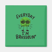 Vegan Brussels Sprouts Magneet (Voorkant)