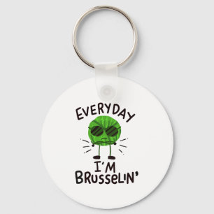 Vegan Brussels Sprouts Sleutelhanger