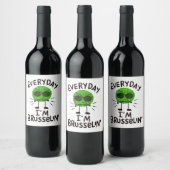 Vegan Brussels Sprouts Wijn Etiket (Flessen)