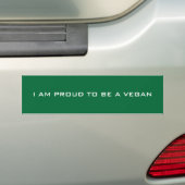 Vegan Bumpersticker (Op auto)