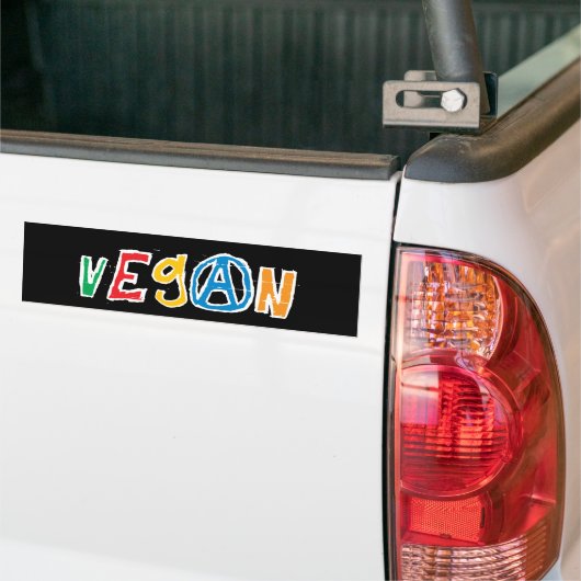 Vegan Bumpersticker (Op Truck)