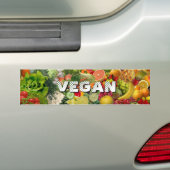 Vegan Bumpersticker (Op auto)