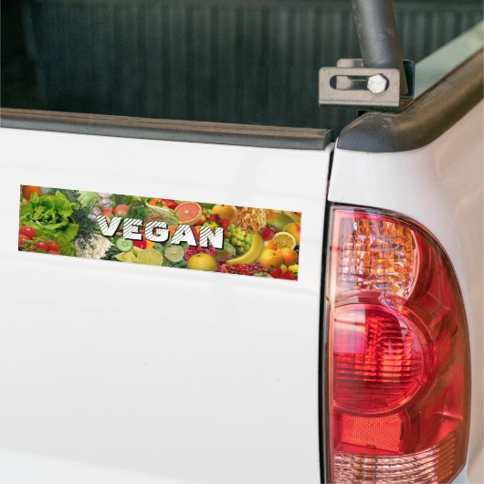 Vegan Bumpersticker (Op Truck)