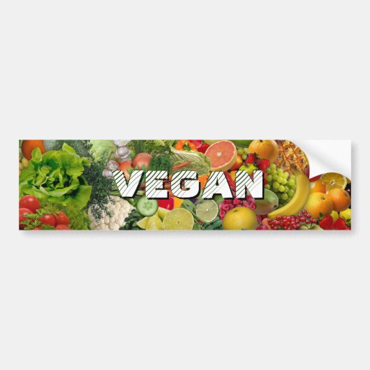 Vegan Bumpersticker (Voorkant)