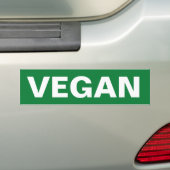 VEGAN BUMPERSTICKER (Op auto)