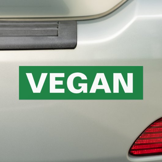VEGAN BUMPERSTICKER (Op auto)