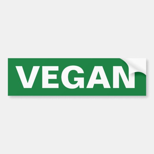 VEGAN BUMPERSTICKER (Voorkant)