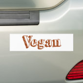 Vegan Bumpersticker (Op auto)