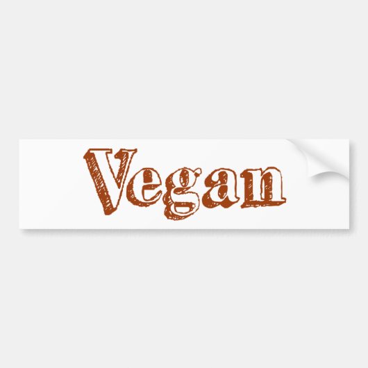 Vegan Bumpersticker (Voorkant)