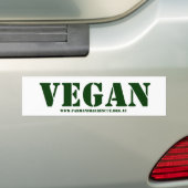 Vegan Bumpersticker (Op auto)