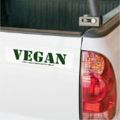 Vegan Bumpersticker (Op Truck)