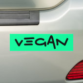 VEGAN BUMPERSTICKER (Op auto)