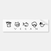 Vegan Bumpersticker (Voorkant)
