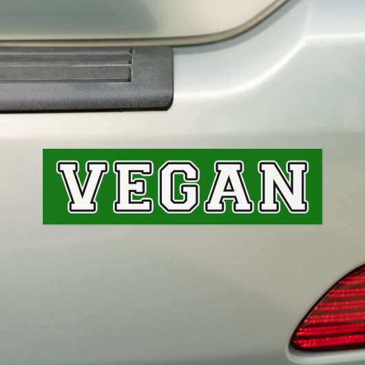 Vegan Bumpersticker (Op auto)