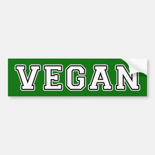 Vegan Bumpersticker (Voorkant)
