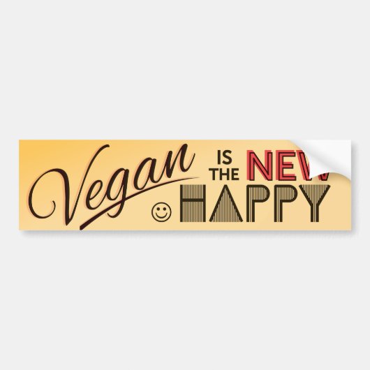 Vegan Bumpersticker (Voorkant)
