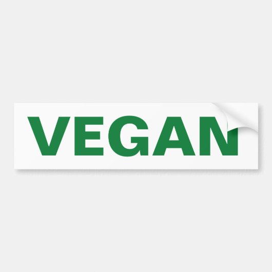 VEGAN BUMPERSTICKER (Voorkant)