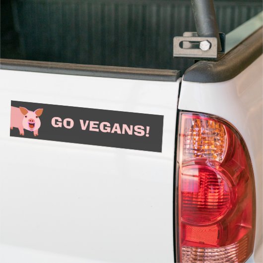 Vegan Bumpersticker (Op Truck)