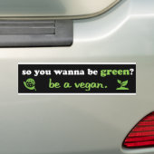vegan bumpersticker (Op auto)
