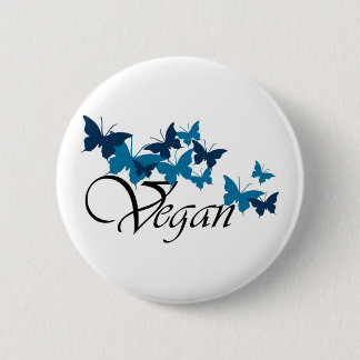 Vegan Butterfly Design Ronde Button 5,7 Cm
