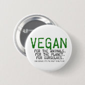VEGAN BUTTON (Voorkant /achterkant)