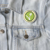 Vegan. Button voor Vegans (In situ)