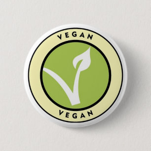 Vegan. Button voor Vegans