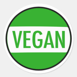 Vegan campagnesticker ronde sticker
