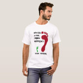 Vegan Carbon Footprint T-shirt (Voorkant volledig)