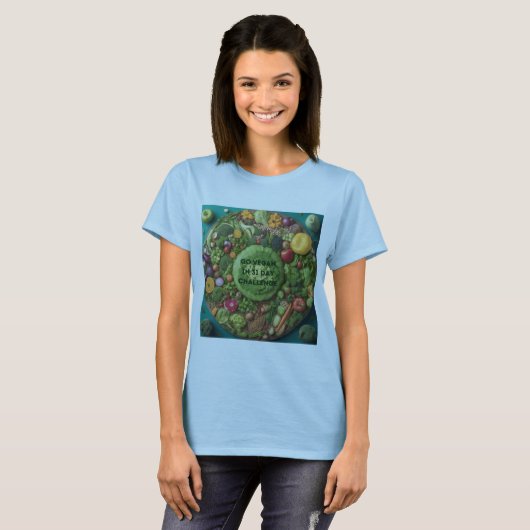 Vegan Challenge T-shirt (Voorkant volledig)