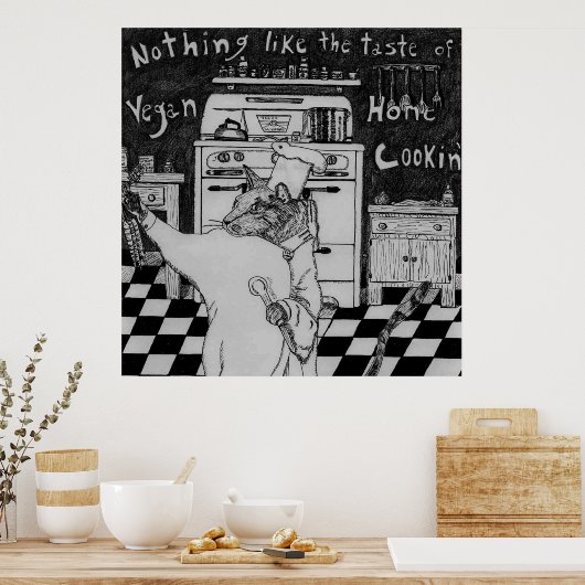 Vegan Chef Maurice Poster (Keuken)