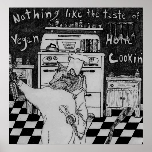 Vegan Chef Maurice Poster (Voorkant)