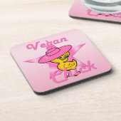 Vegan Chick #8 Bier Onderzetter (Linkerzijde)