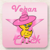 Vegan Chick #8 Bier Onderzetter (Voorkant)
