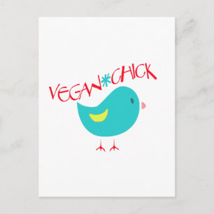 Vegan Chick Briefkaart