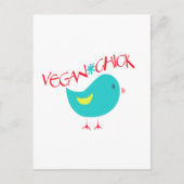 Vegan Chick Briefkaart (Voorkant)