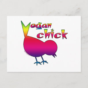 Vegan Chick Briefkaart