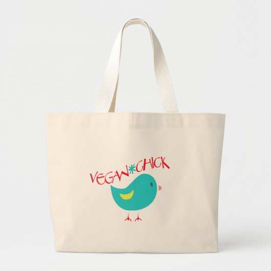 Vegan Chick Grote Tote Bag (Voorkant)