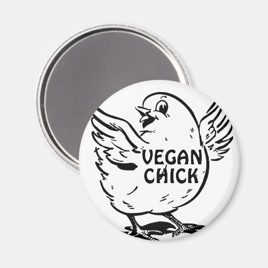 Vegan Chick Magnet (Voorkant / Achterkant)