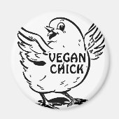 Vegan Chick Magnet (Voorkant)