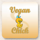 Vegan Chick Onderzetter (Voorkant)