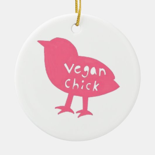Vegan Chick Ornament (Voorkant)
