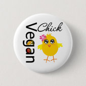 Vegan Chick Ronde Button 5,7 Cm (Voorkant)
