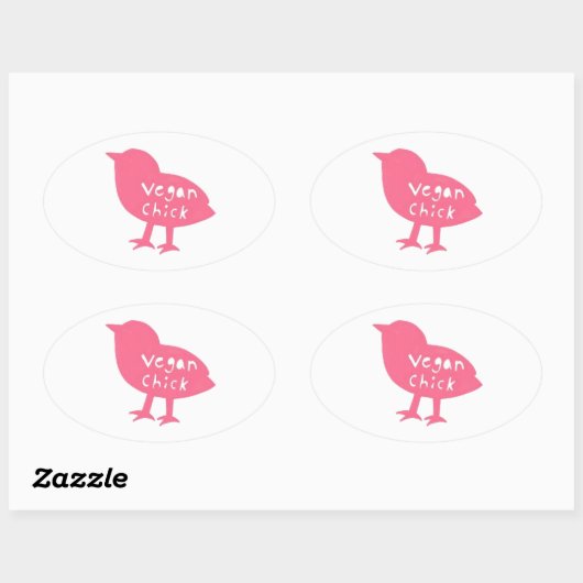 Vegan Chick Stickers (Vel)